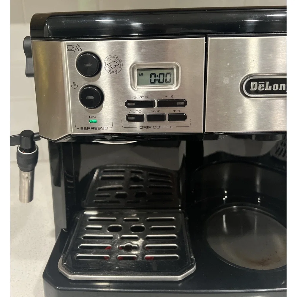 De'Longhi BCO430BC Combination Espresso and Coffee Machine Black/Silver Check